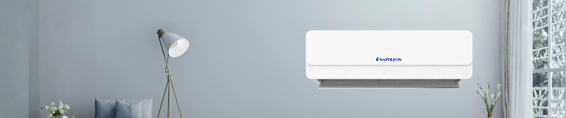 Napoleon fixed speed split air conditioner for home cooling